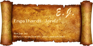 Engelhardt Jenő névjegykártya