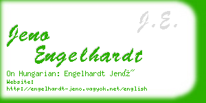 jeno engelhardt business card